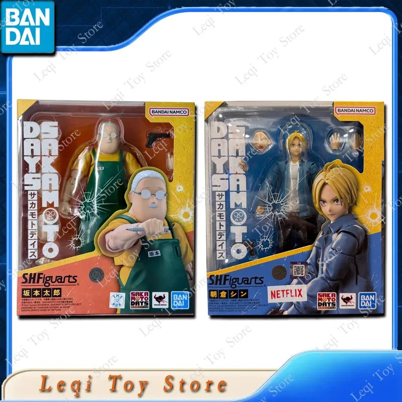 Bandai Original Genuine SHFiguarts SHF Taro SAKAMOTO DAYS Asakura Shin Action Anime Figures Toys Kids Gift Model Ornaments