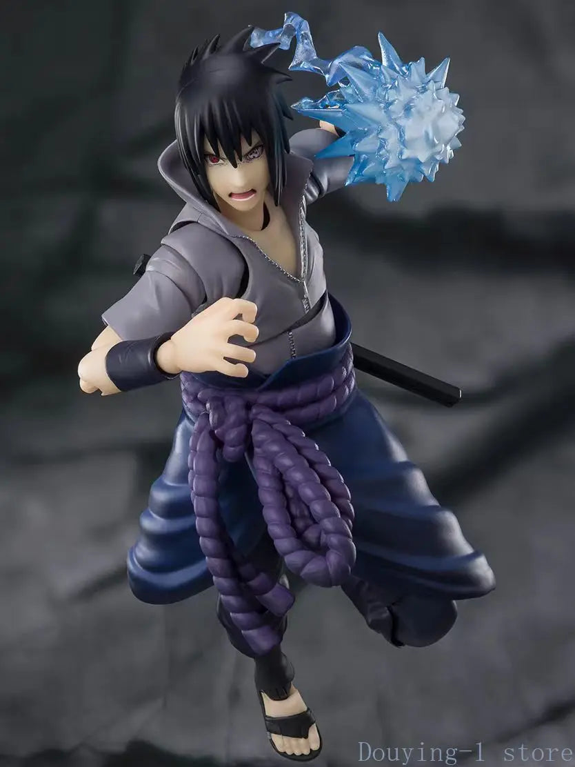 In Stock BANDAI Naruto Shf S.H.Figurats Uchiha Sasuke 2.0 Exclusive Animation Model Action Figure Toy Collection