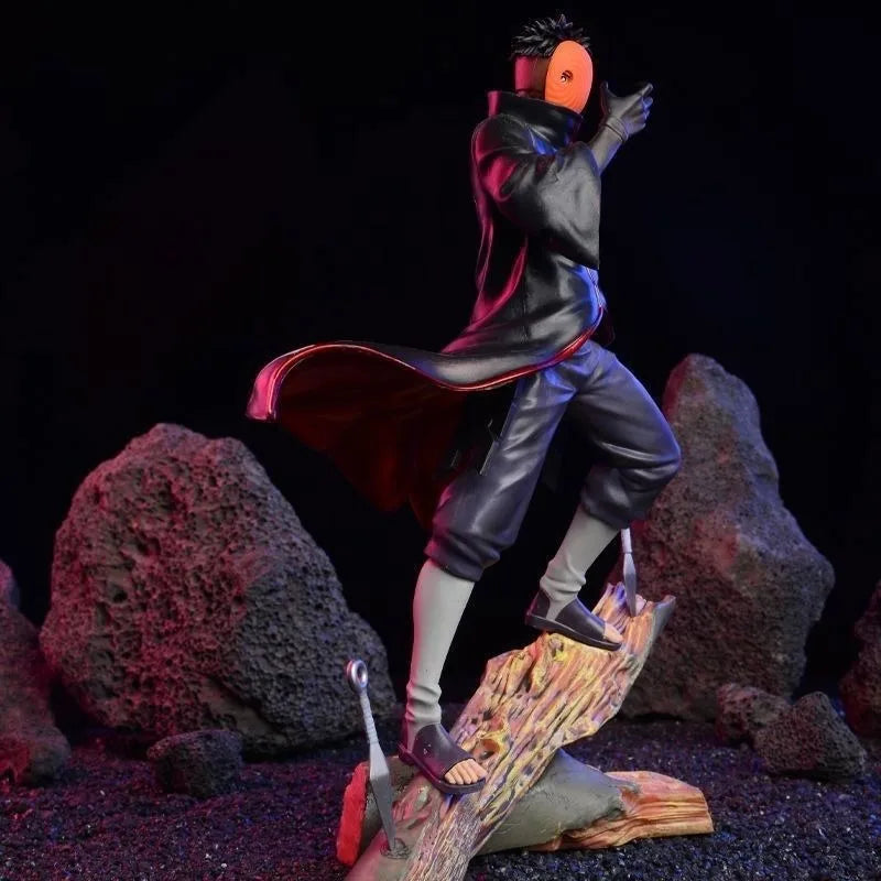28cm Anime Naruto Uchiha Obito Akatsuki Organization Action Figure PVC Statue Figure Collection Model Children's Toy Gift