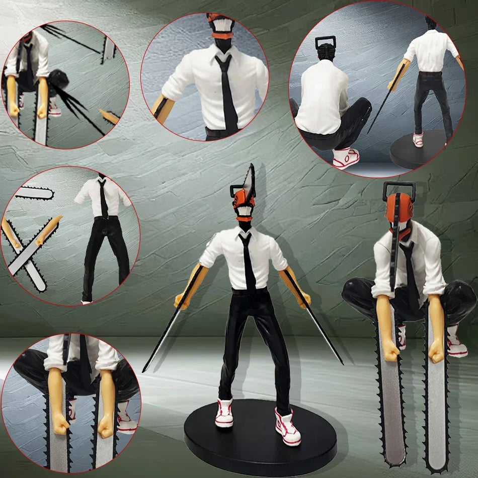 Chainsaw Man Denji Anime Figure Denji/Power Action Figure 1560 Chainsaw Man Denji Figurine Adult Collectible Model Doll Toy