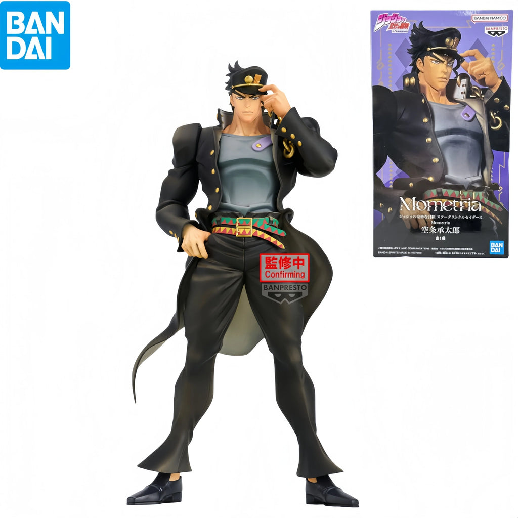 Bandai Banpresto Jojo S Bizarre Adventure Jotaro Kujo Anime Figure Model Toy Pvc 22cm Stardust Crusaders Mometria Model Toy