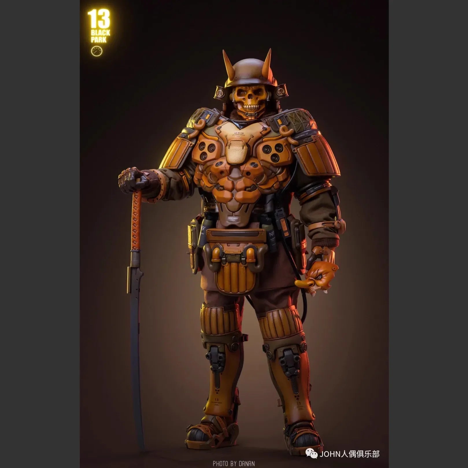 Original BLACK13PARK B13 Tiger 1/6 Gouf Heavy Arms Type Action Figure Model Toys 12-inch Collection Scene Ornaments Hobby Gifts