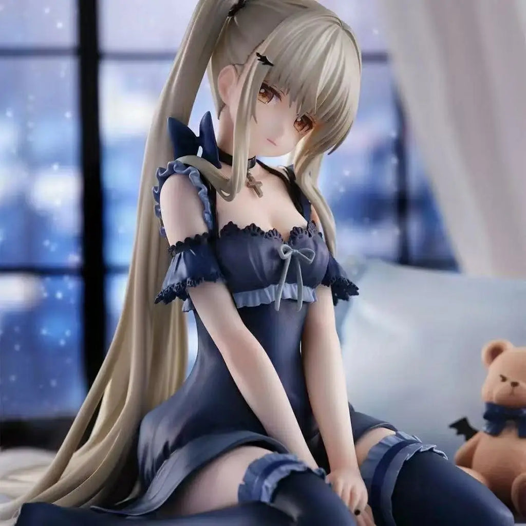 15cm Shiina Mahiru Neighbor Angel Lord Beautiful Girl Anime Handmade Action Figures Desktop Case Decoration Ornament Gift