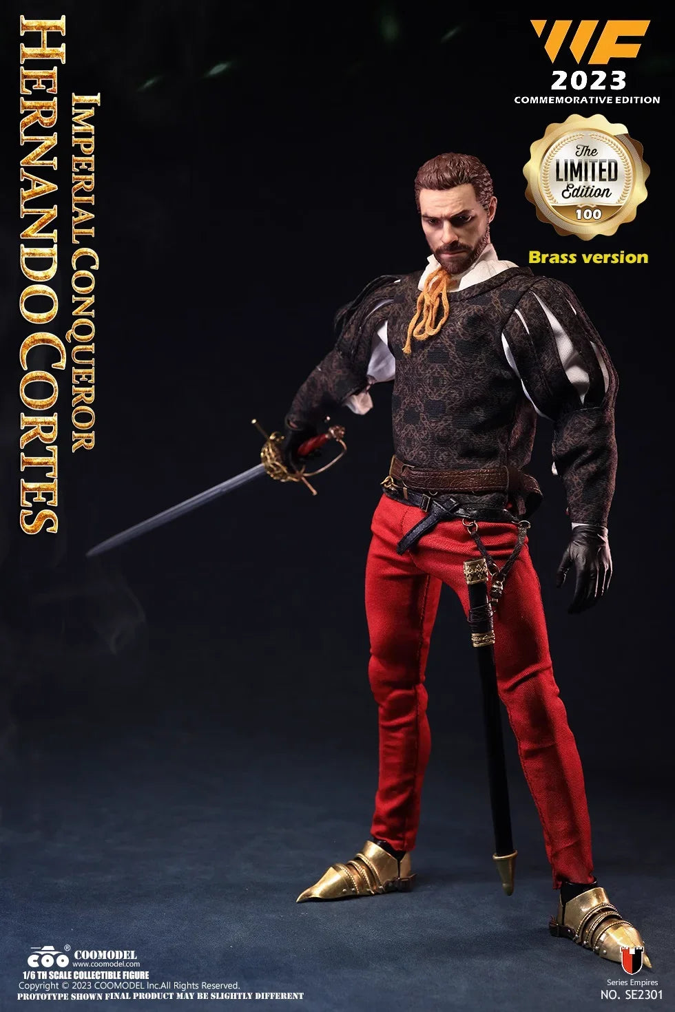 COOMODEL 1/6 Imperial Conqueror Hernando Cortes SE2301 WF Brass SE2302 WF Bronze Commemorative Edition Action Figure Model