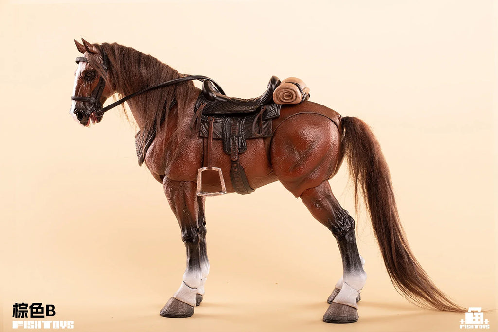Pre-sale FISHTOYS Fish Play Knight War Horse War Beasts 1/12 Animal Action Figure Mount Accessories Statue Customized Decoration
