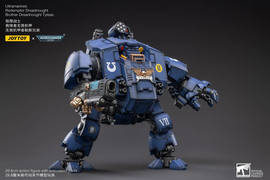 JOYTOY Warhammer 40K 1/18 UItramarines Redemptor Dreadnought Brother Dreadnought Tyleas Action Figure Model Toys For Collection