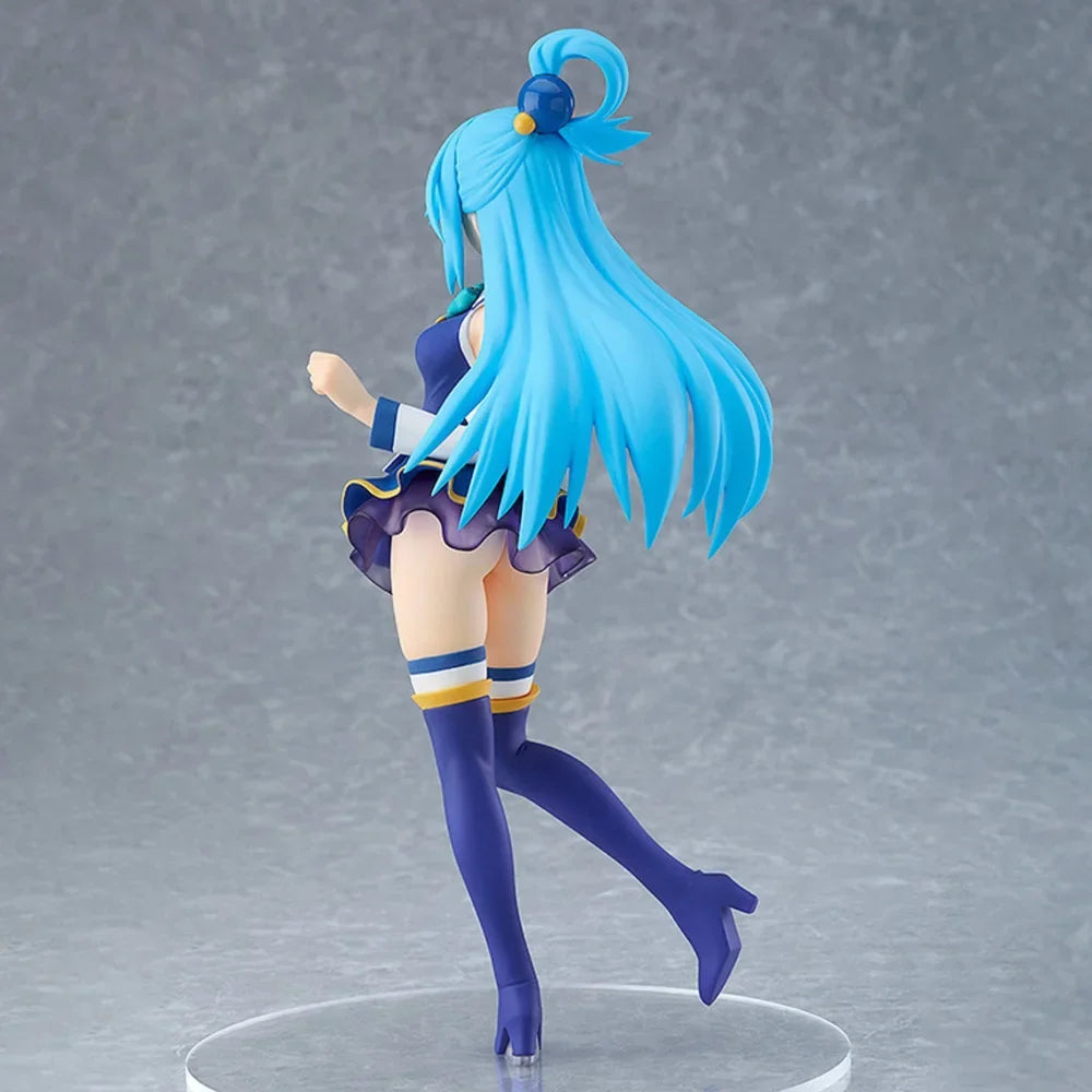 In Stock GSC Genuine Pop Up Parade Eiga Kono Subarashii Sekai Ni Shukufuku O! Kurenai Densetsu Aqua 18.5cm Model Figure Toy Gift