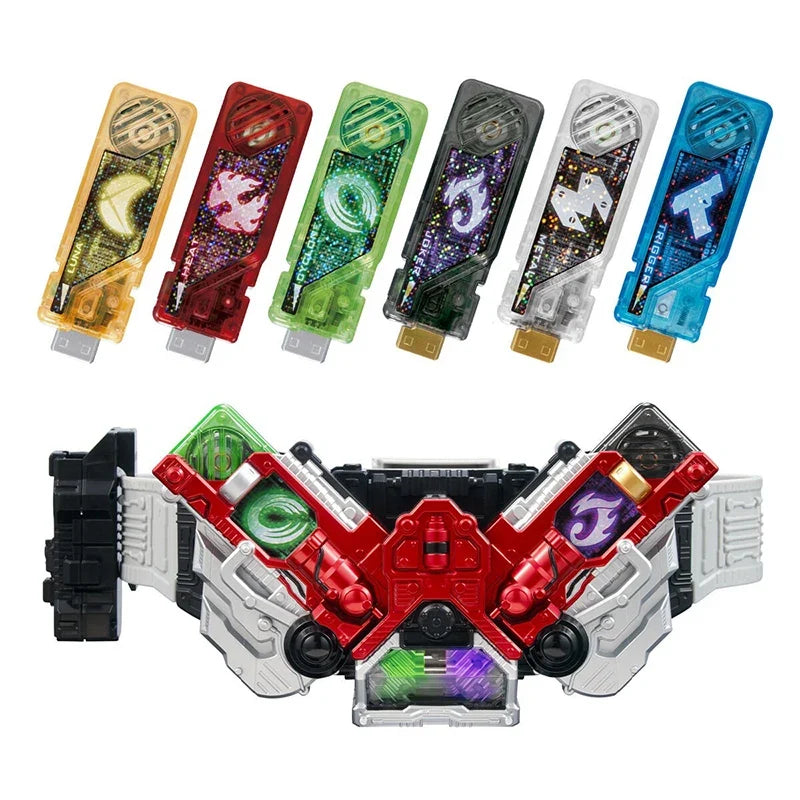 Original Bandai Dx Kamen Rider W Belt Driver 6 Memory Killer Slot Set Toys Collectible Anime Action Figure Model Toys Gifts