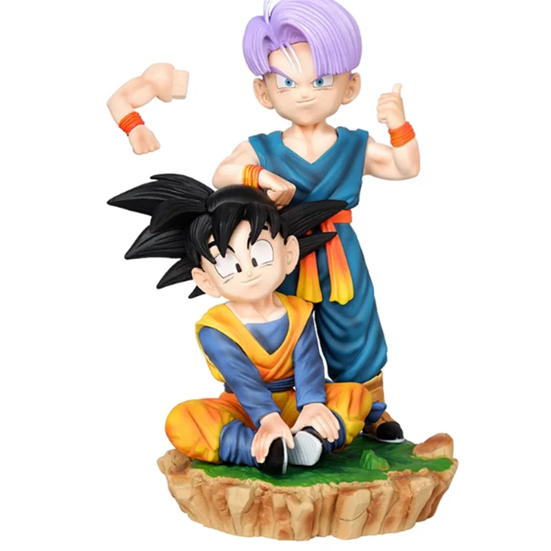 In Stock Dragon Ball Z Son Goten Trunks Figure Super Saiyan Action Figures Pvc Statue Collection Model Toys Gifts Genuine
