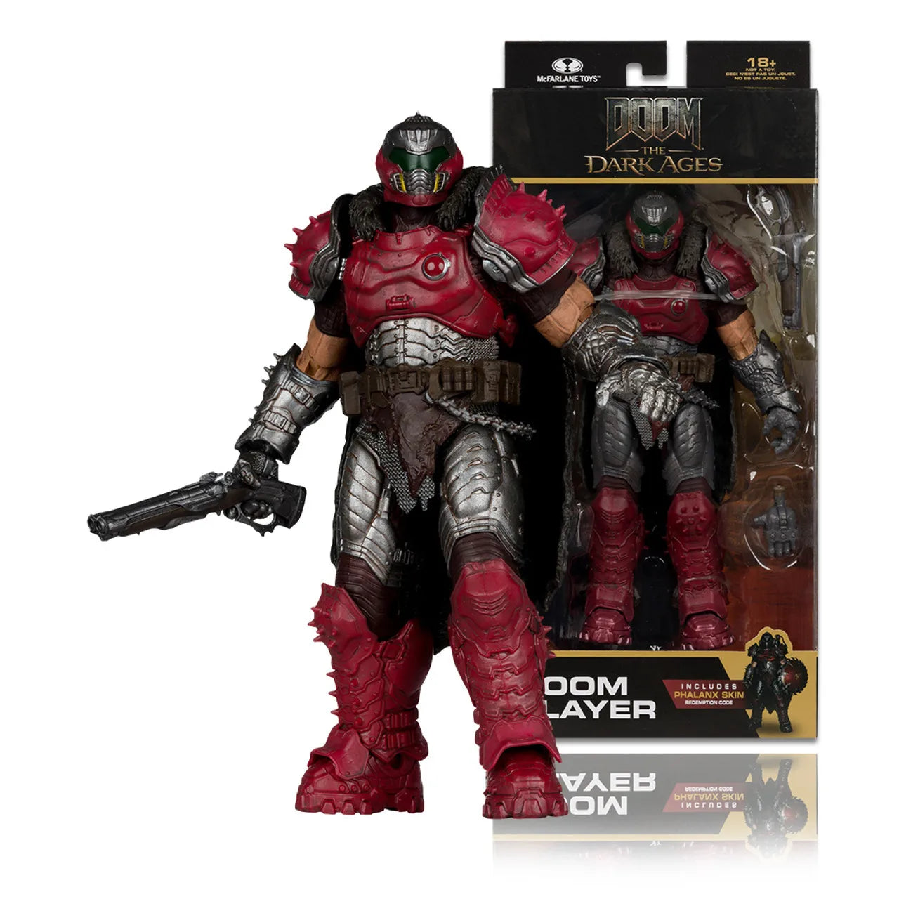 McFarlane Toys Doom Slayer w/Phalanx Skin (DOOM: The Dark Ages) 7" Action Figure Model Doll Garage Kit