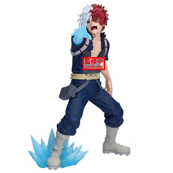 Banpresto Boku no Hero Academia Anime Todoroki Shoto Maximatic Action Figures Dress Model Figurine Original Figuarts Decoration