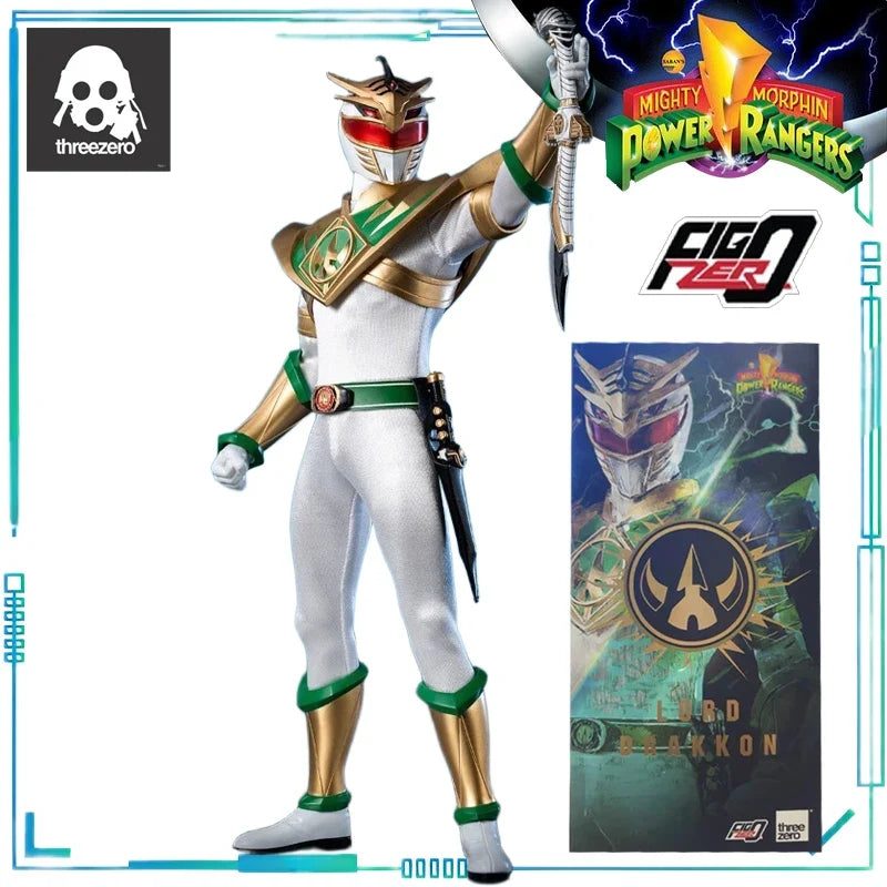 Threezero Genuine FigZero Series FIGZERO MIGHTY MORPHIN POWER RANGERS – LORD DRAKKON Mobile Model Toy 1/6 Model Collectibles