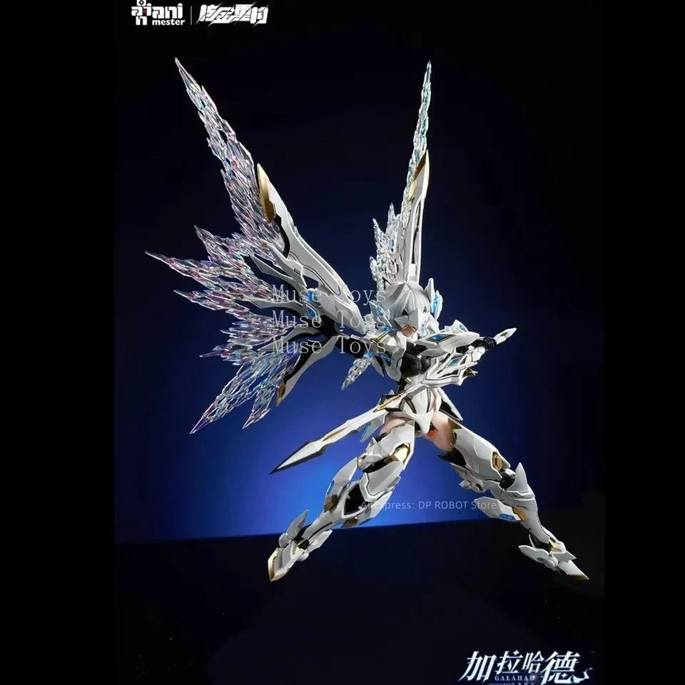 【IN STOCK】Nuclear Gold Reconstruction Animester Galahad 1/12 White Dragon Rider Assembly PVC Mobile Suit Girl Action Figure
