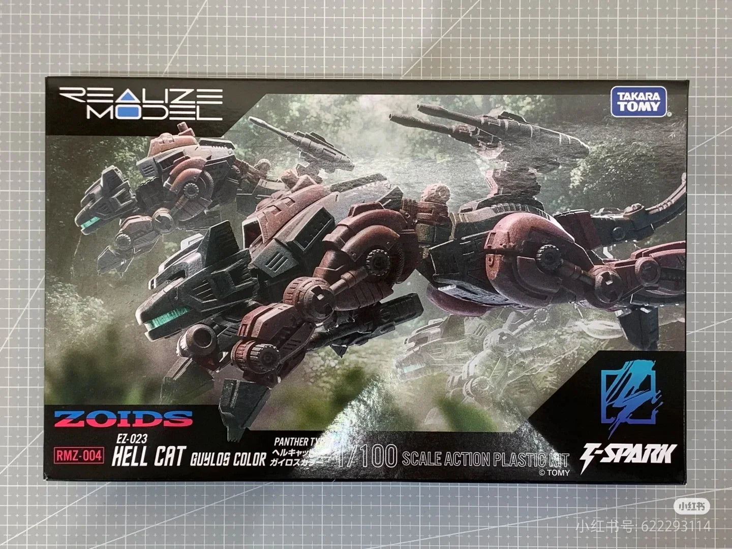 Hot Tspark Zoids Rmz-04 Hellcat Gelos Assembly Action Figure Collection Figurine Model Ornament  Toys