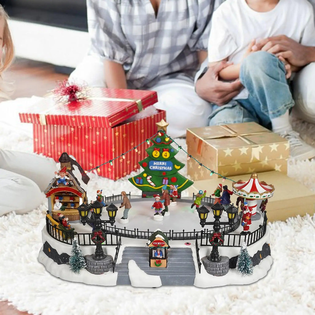 Lighted Christmas Music House Festive Decoration for Home Tabletop Indoor