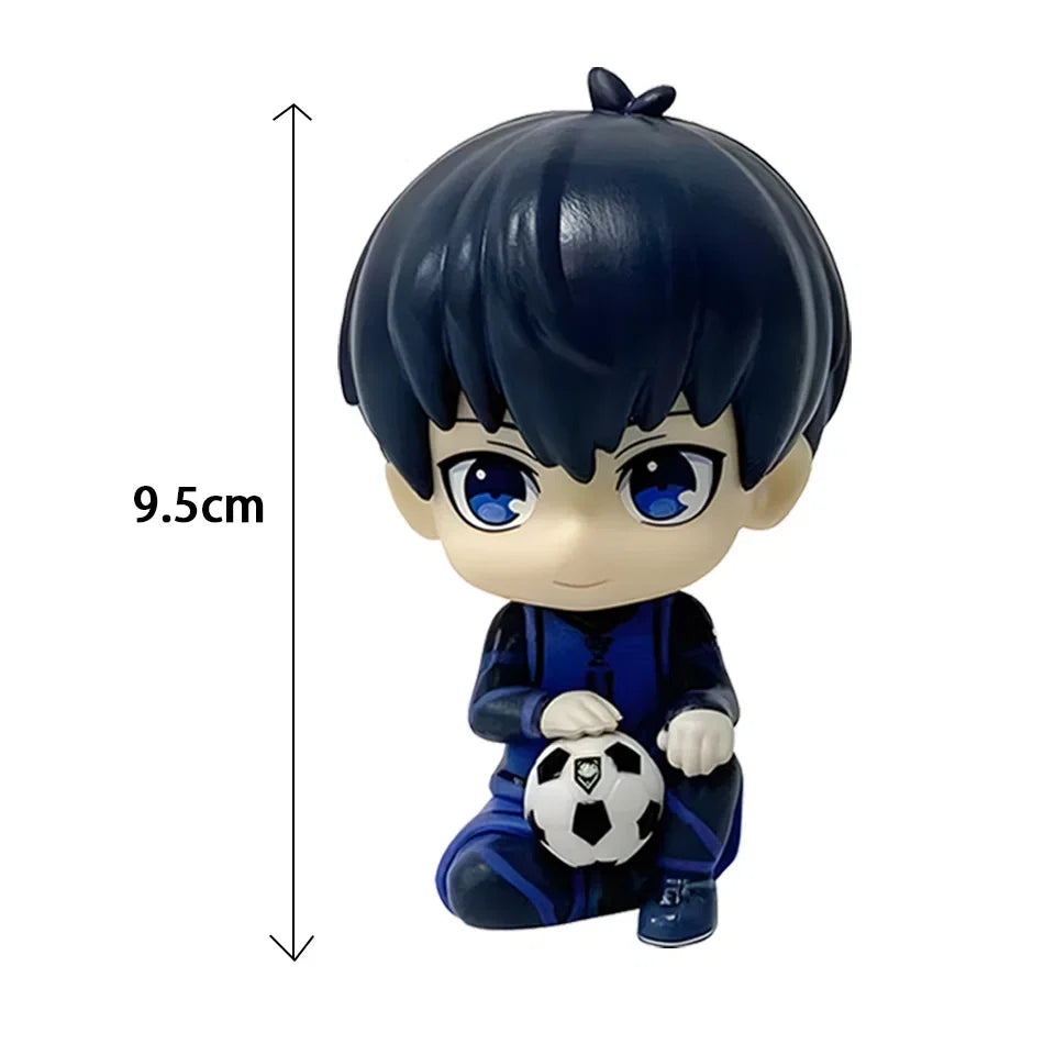 Action Figures Isagi Yoichi Bachira Meguru Anime Figure Q Version Figurine PVC Collectible Model Kids Doll Toys Gifts
