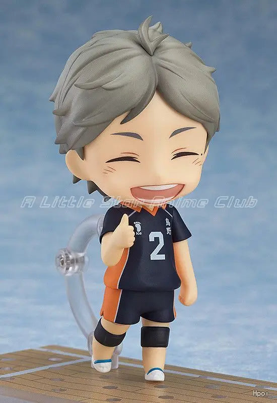 In Stock Original GSC Q Version Humanoid 665 Volleyball Boy Season 3 Koshi Sugawara Anime Figure Model Collection Gift