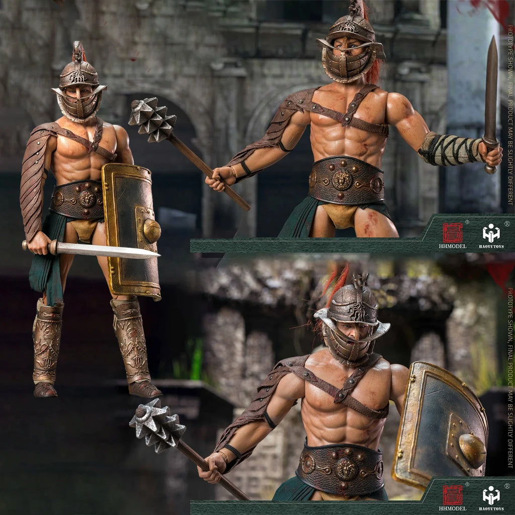 HHMODEL HAOYUTOYS 1/6 Römischer Gladiator Kaiserliche Legion Actionfigur Modell, Jagd-Edition Sammlerstück Geschenk für Erwachsene Spaß