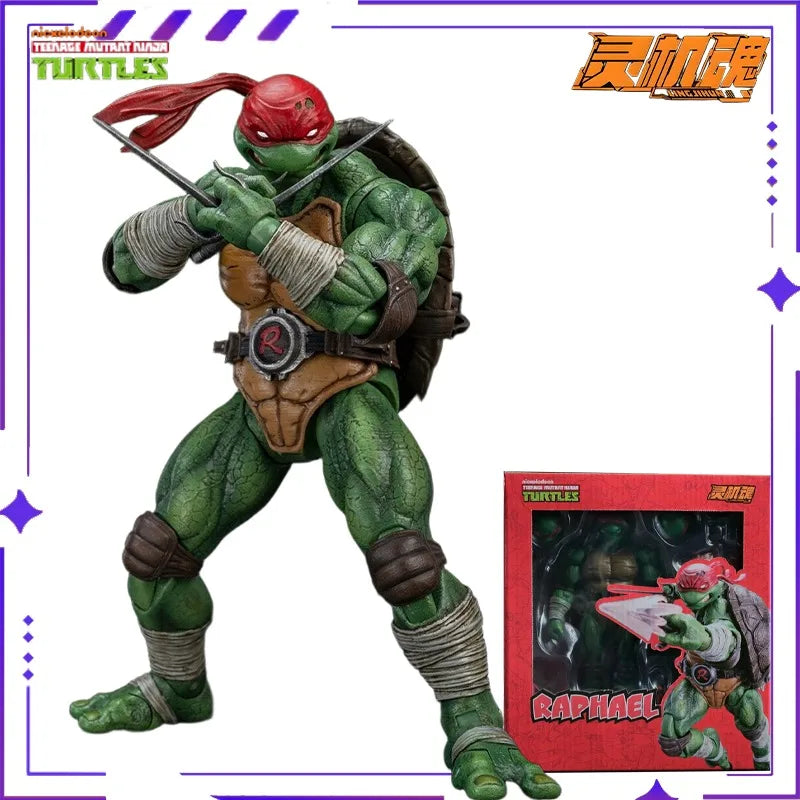 Genuine in Stock Spirit Machine Soul Original Ninja Turtles Raphael Leonardo Anime Mobile Doll Model Toy Gift Collection