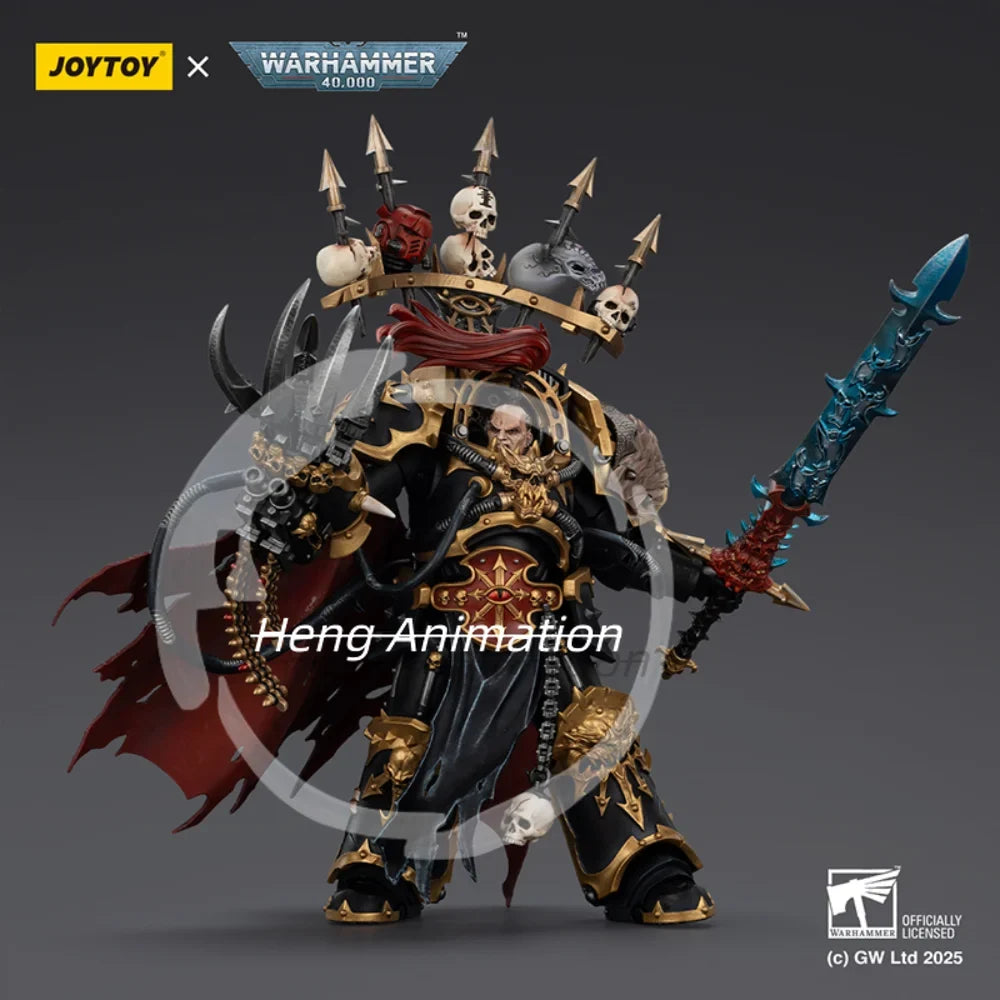 JOYTOY Dark Source Warhammer 40K Black Legion Warmaster Abaddon & Chosen Warriors 1:18 Figure Set Q1 2026