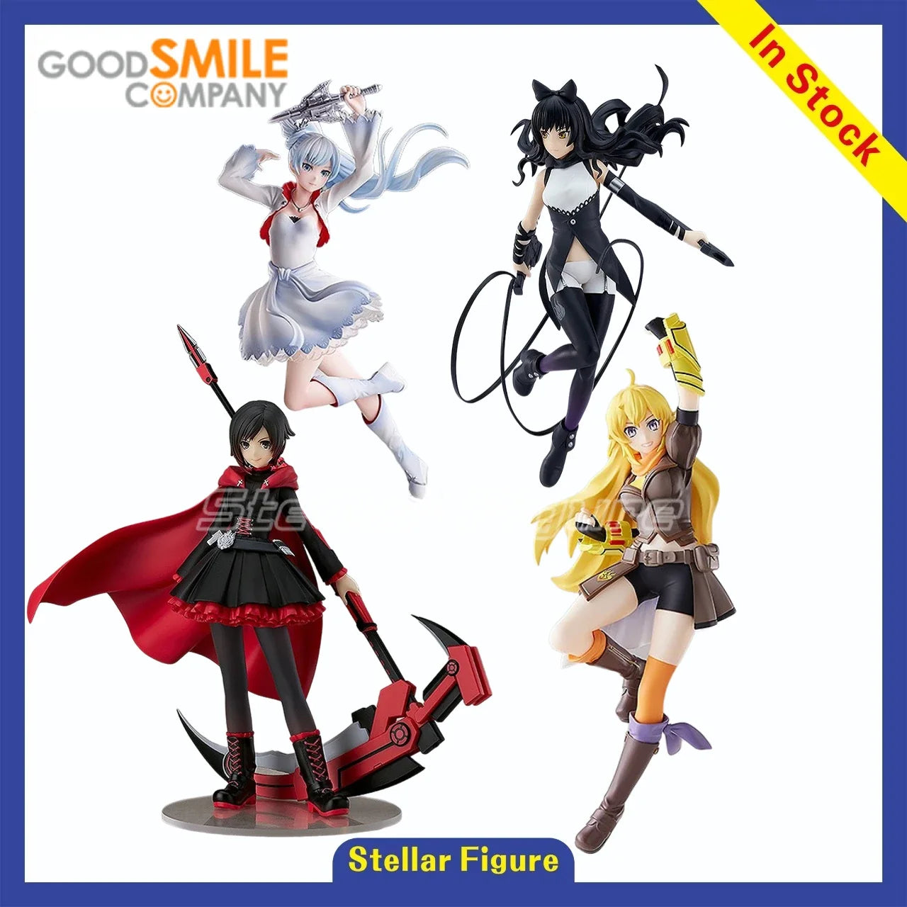 【SF】In Stock GSC POP UP PARADE RWBY Weiss Schnee Yang Xiao Long Blake Belladonna Ruby Rose Figures Collection Gifts Animation