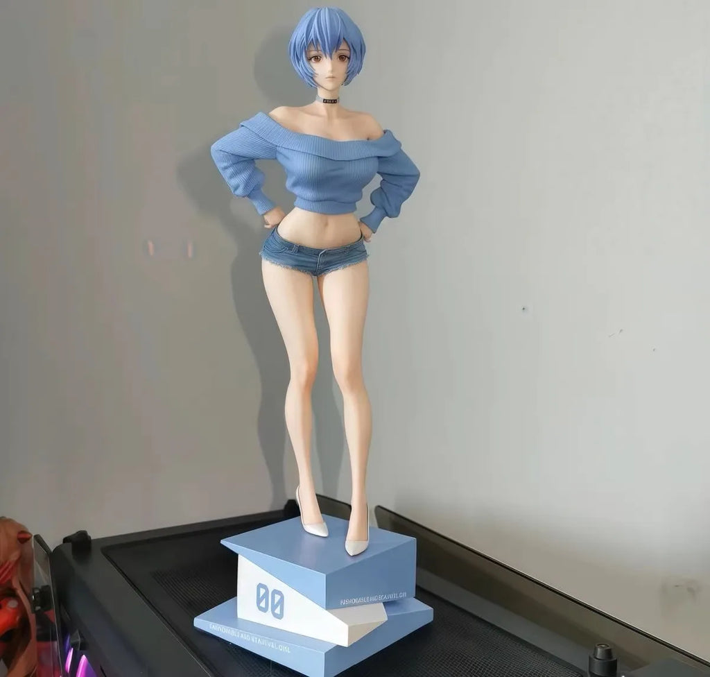 30CM NEON GENESIS EVANGELION Ayanami Rei Ver Girl Figure hard pvc toy Game Statue Adult Collection Anime Action Model Doll Gift