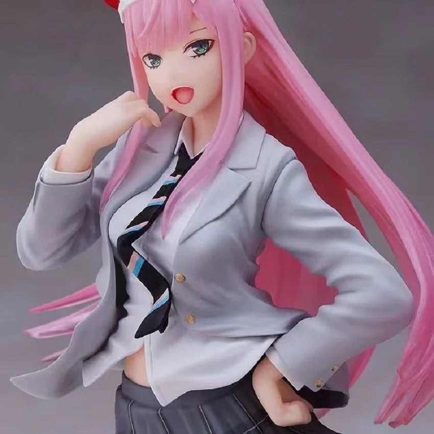 Aixlan 18cm Anime Figure SEGA Zero Two DARLING in The FRANXX 02 National Team PVC Action Figure Collectible Model Toys Kid Gift
