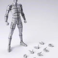 Bandai SHFiguarts B0DY-KUN Drahtgitter Grau Ver Skizze Zeichen Actionfigur Künstler Kunst Malerei Zeichenpuppen Beweglich
