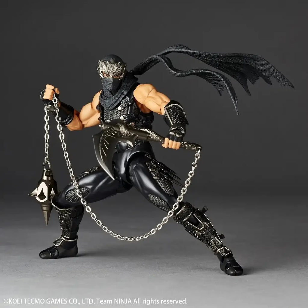 Kaiyodo Revoltech 1/12 Amazing Yamaguchi Ryu Hayabusa Ninja Gaiden Anime Action Figure Collection Ko Model Toys Doll Ornament