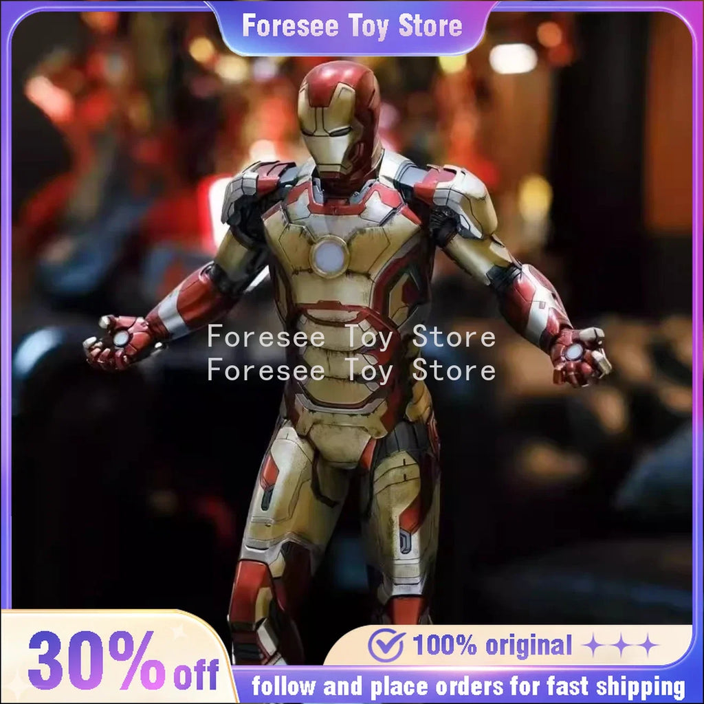 In Stock 50cm Height Mark42 Figure Marvel Anime Figures Collection Light-up Desktop Ornament Decorations Best Gifts for Children