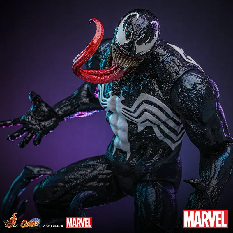 Original Hot Toys Marvel CMS023 Venom Manga Version 1：6 Action Figure Trendy Doll Desktop Ornament Collection Toy Boy Xmas Gift
