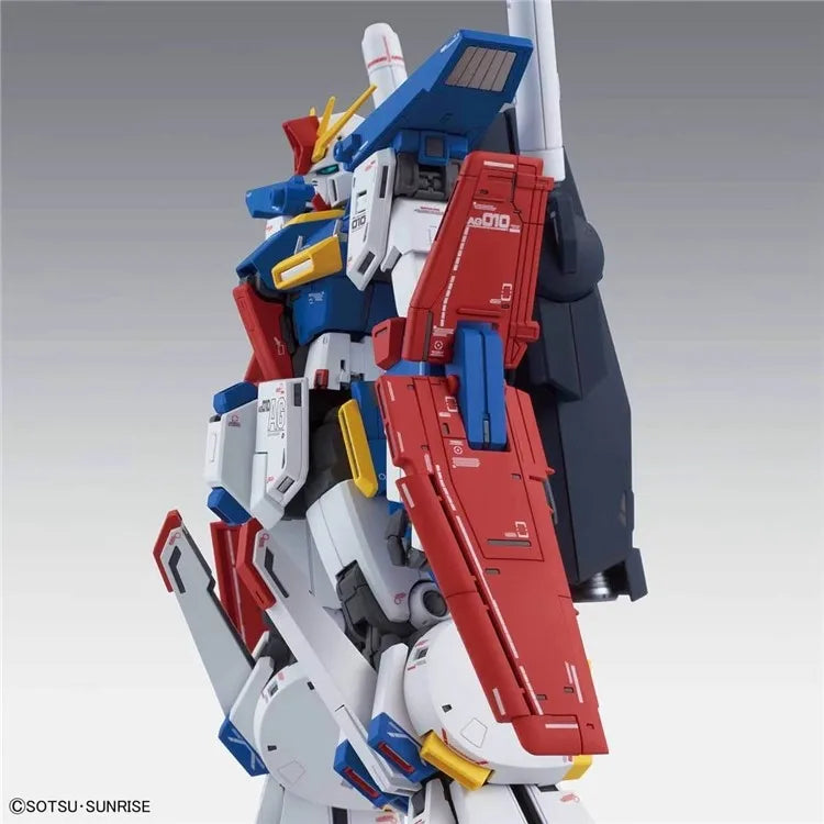 Bandai Original MG Master Grade Series MG196 MSZ-010 ZZ Gundam Ver.KA Anime Action Assembly Figures Model Toys Collectible Model