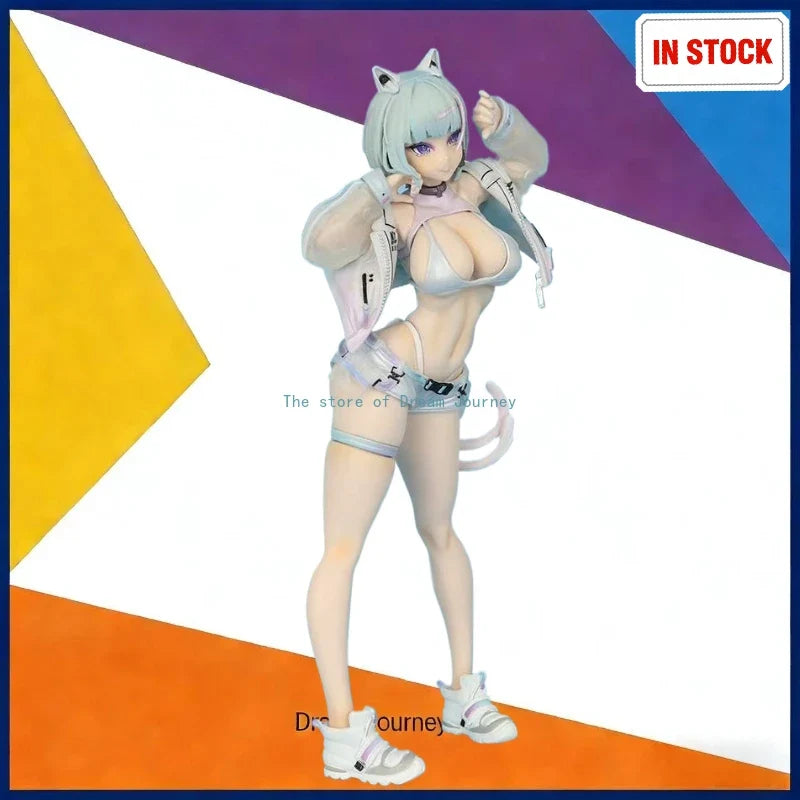 In stock Near Future Nekomata Animation Peripheral Figure GK Trendy Playful Girl Scene Table Set Sculpture Ornament Gift Cat Ear