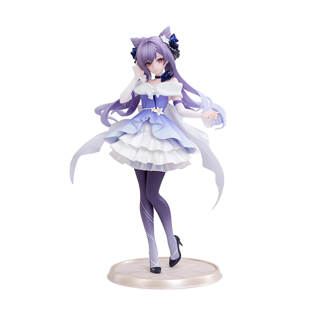 Auf Lager Geschenk+ Myethos Original Echt Genshin Impact Keqing (Vergoldetes Fest Ver.) Actionfigur PModel Sammlerstücke Spielzeug 1/8