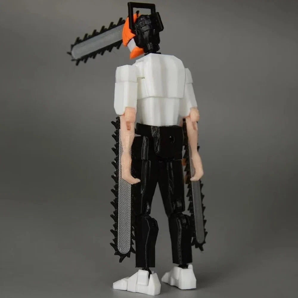 3D Printed Chainsaw Man Anime Multi-Jointed Shapeshift Character Toys Action Figures Mannequin Model Soldiers Ornaments Gifts