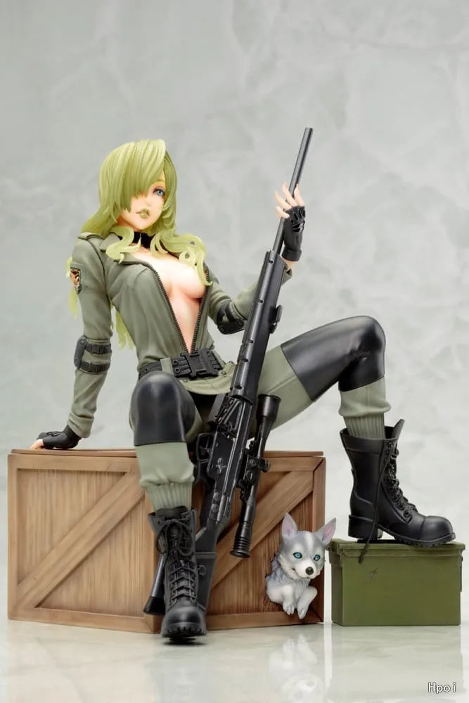 【FS】 Original KOTOBUKIYA Beautiful Girl Statue Sniper Snow Wolf Anime Doll Figure Model Toys Gifts