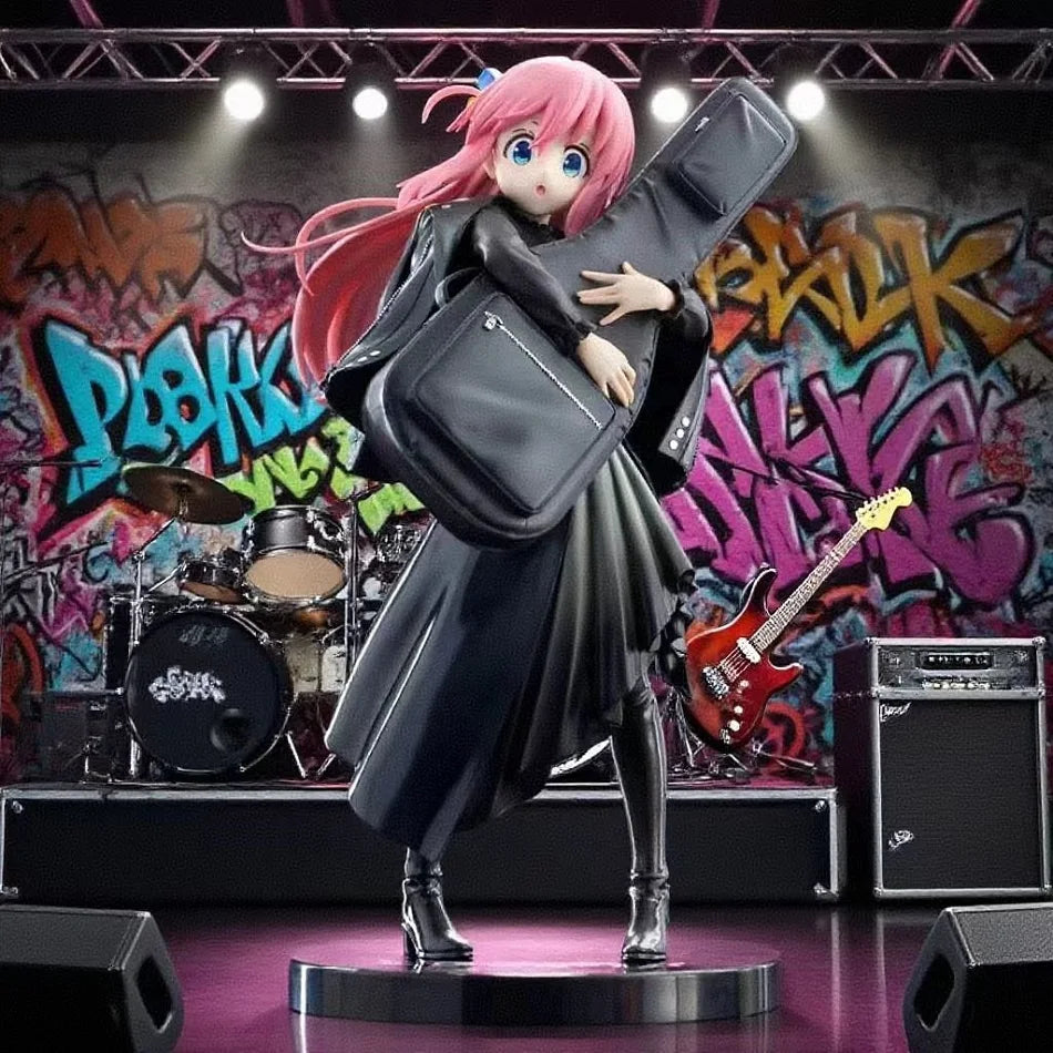20cm BOCCHI THE ROCK! Anime Figure Gotoh Hitori Action Figure Guitarist Girl Figure Desktop×Decorate Collections Model Doll Toys