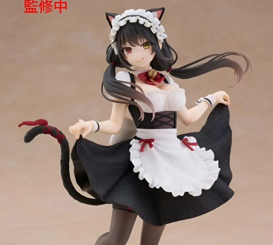 Judai Original Taito Date A Live Coreful Figure Kurumi Tokisaki Yatogami Tohka Cat Ear Maid Action Figure Model Doll Toys