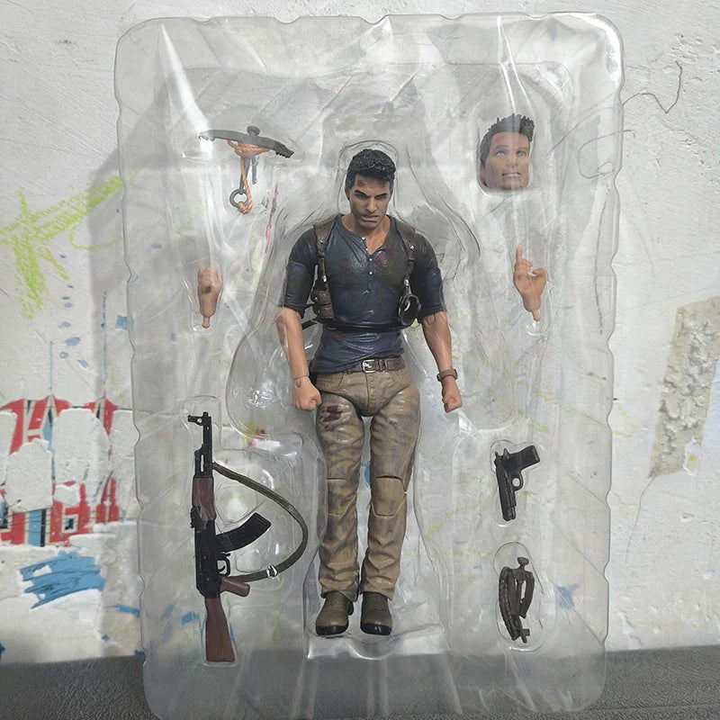 NECA Uncharted 4 A thief's end NATHAN DRAKE Action Figure Model Toys Collectable Doll Creative Present For Kids