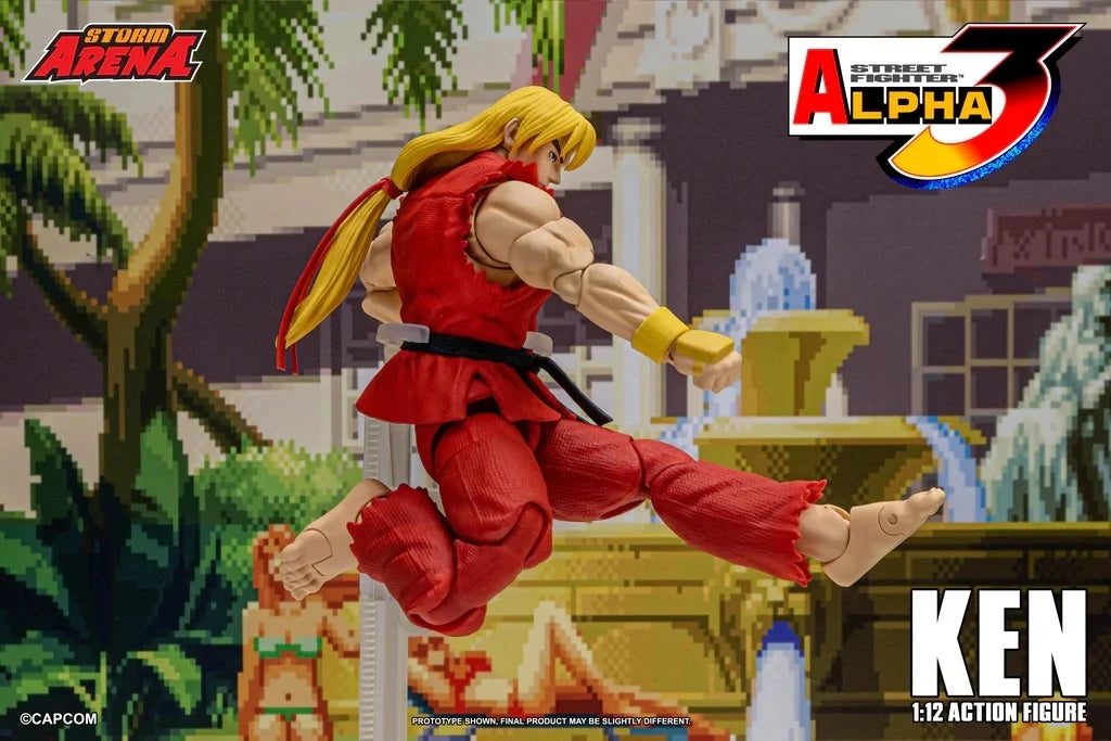 Street Fighter Alpha 3 Ken Master Action Figure by Storm Toys in Stock Competitive Figurine Collection Statue Ornament for Fans