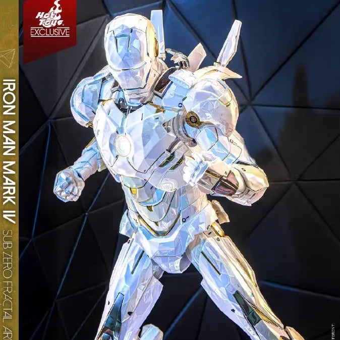 [In Stock] HotToys HT MMS830D74 "Iron Man 2" #Iron Man Mark4 (Polar Geometry Edition) Movable Soldier Suit Figure Toy Collection