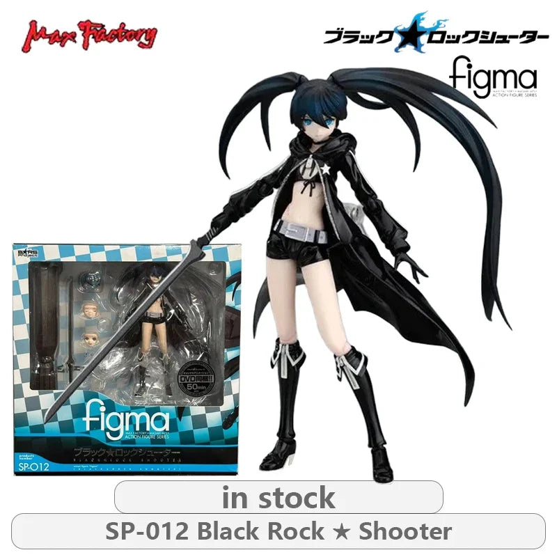 Max Factory Original FIGMA Black Rock Shooter  Series SP041 Black Rock Shooter\SP040 BRSB Anime Action Figure Model Toys
