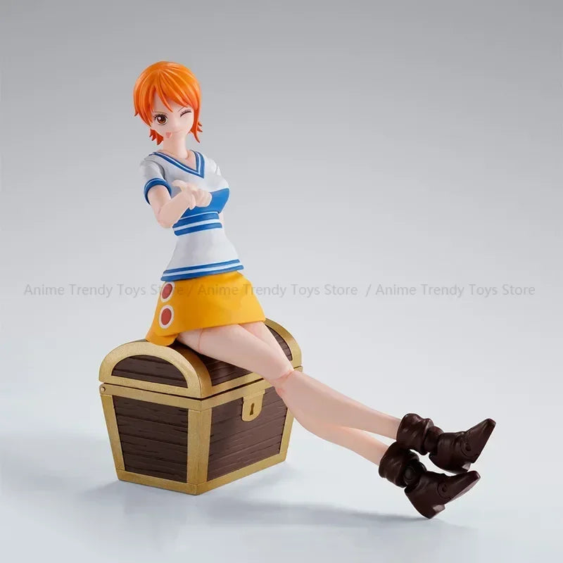 In Stock Bandai SHF ONE PIECE NAMI Romance Dawn action Figure Finished Model Anime Action Toy Gifts WY