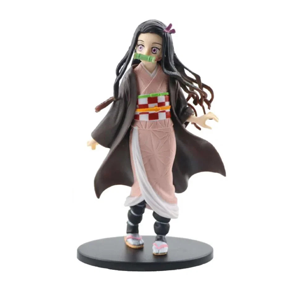 Anime Demon Slayer Action Figures Kimetsu No Yaiba Shinobu Nezuko “PVC” Dolls Model Collection Ornaments Japan Derivatives Toys
