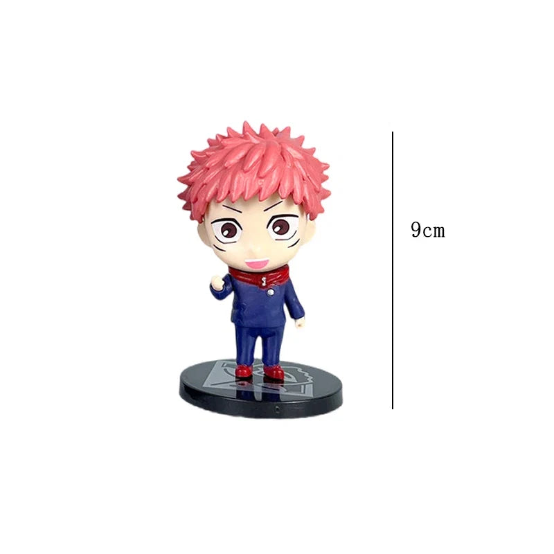 6Pcs/set Jujutsu Kaisen Anime Figure Gojo Satoru Yuji Itadori Figure Doll Toys Action Figure Yuji Itadori Fushiguro  Model Toy
