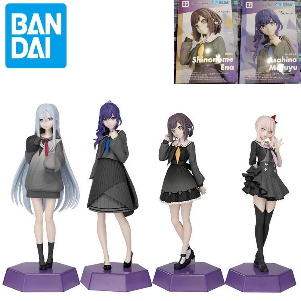 Original SEGA HATSUNE MIKU COLORFUL STAGE Yoizaki Kanade Asahina Mafuyu Akiyama Mizuki Anime Figure Desktop×Decorate Collection