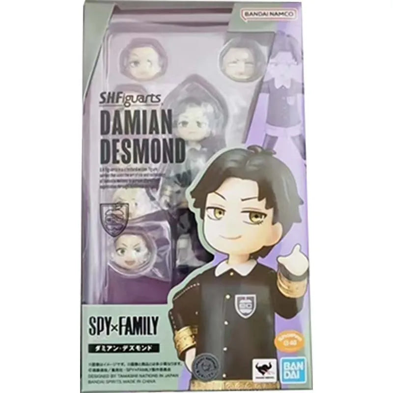Bandai SPY FAMILY Anime Figure SHF Anya Twilight Loid Yor Forger Thorn Princess Becky Damian High Poseability Toys For Boys Gift