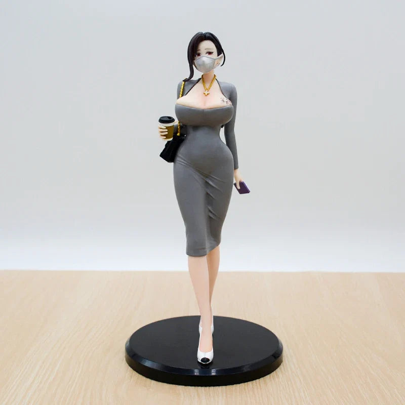 29cm Surprisingly Bendy OL-chan Who Doesn't Want to Go to Work Sexy Anime Girl Figure OL-chan Action Figure Adult Model Doll Toy