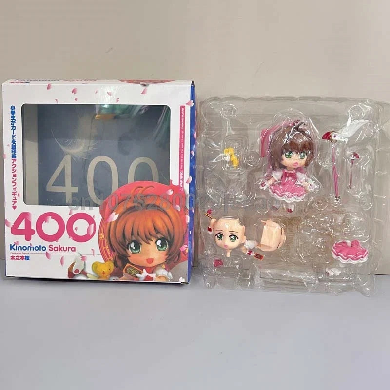 Card Captor Sakura Li Syaoran 763 Kinomoto Sakura 400 PVC Action Figure Model Toy Q Version Joint Movable Doll
