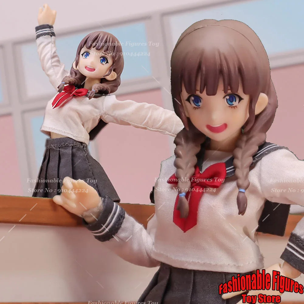 Limited Edition Manatee Industry 1/12 Women Soldier Yua Kawaii Japanese JK Girl Full Set 6" Action Figure Model Best Collectible